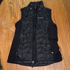 Size L women’s Klim black puffer vest